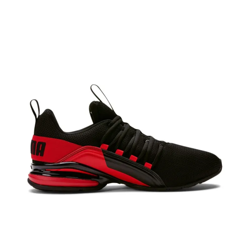 PUMA Axelion Break Low-Top Running Shoes Men's Black Red-1