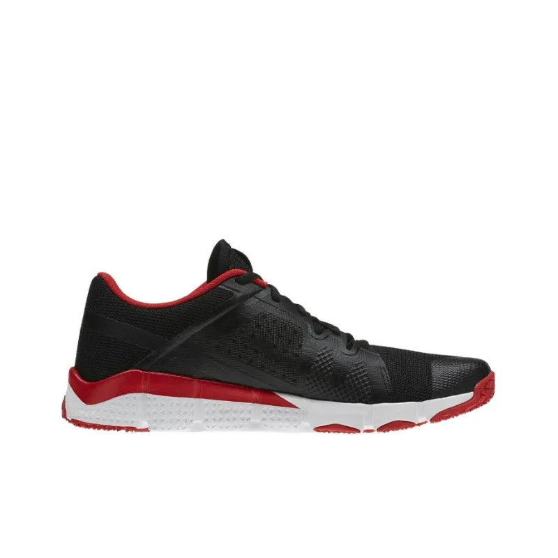 Reebok Trainfle Anti-Slip And Wear-Resistant Support Lightweight Low-Top Running Shoes Men's Black Red-1