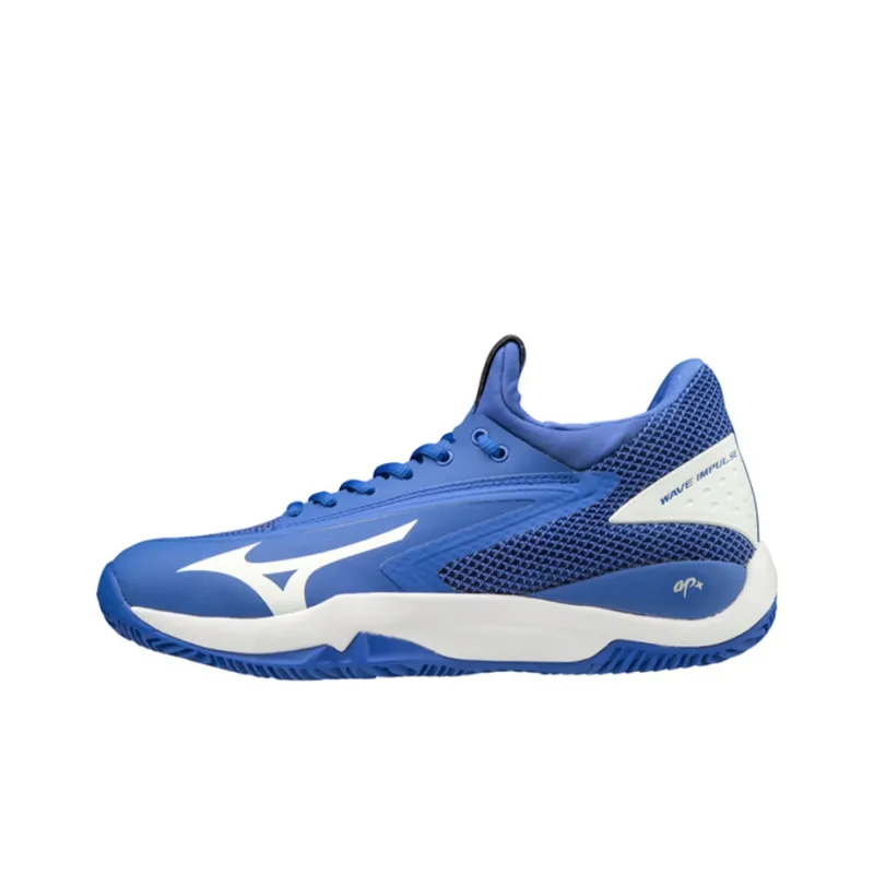 Mizuno Wave Impulse CC Wear-Resistant Low-Top Running Shoes Unisex Blue White-0
