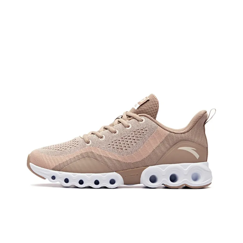 Anta Cushioning Anti-Slip And Wear-Resistant Breathable Rebound Low-Top Running Shoes Men's Gray White-0
