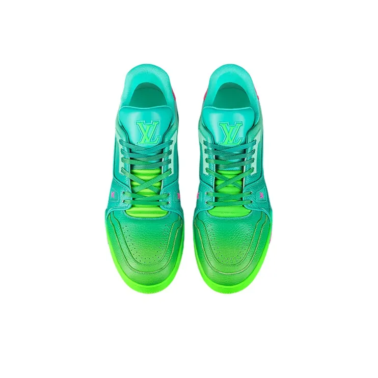 LOUIS VUITTON Trainer Sneakers 'Teal Green'-3