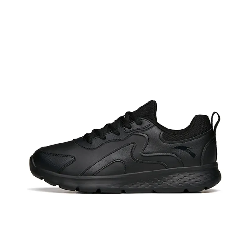 Anta Running Collection Cushioning Anti Slip And Wear Resistant Low Top Running Shoes Men's Pure Black-0