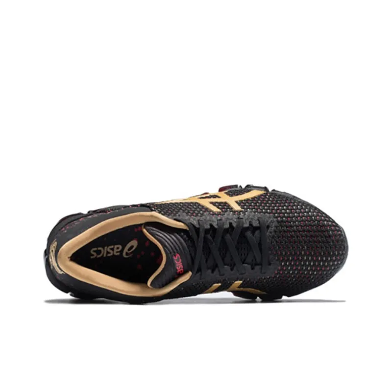 Asics Gel-Quantum 360 5 Wear-Resistant Low-Top Running Shoes Women's Black Gold-1