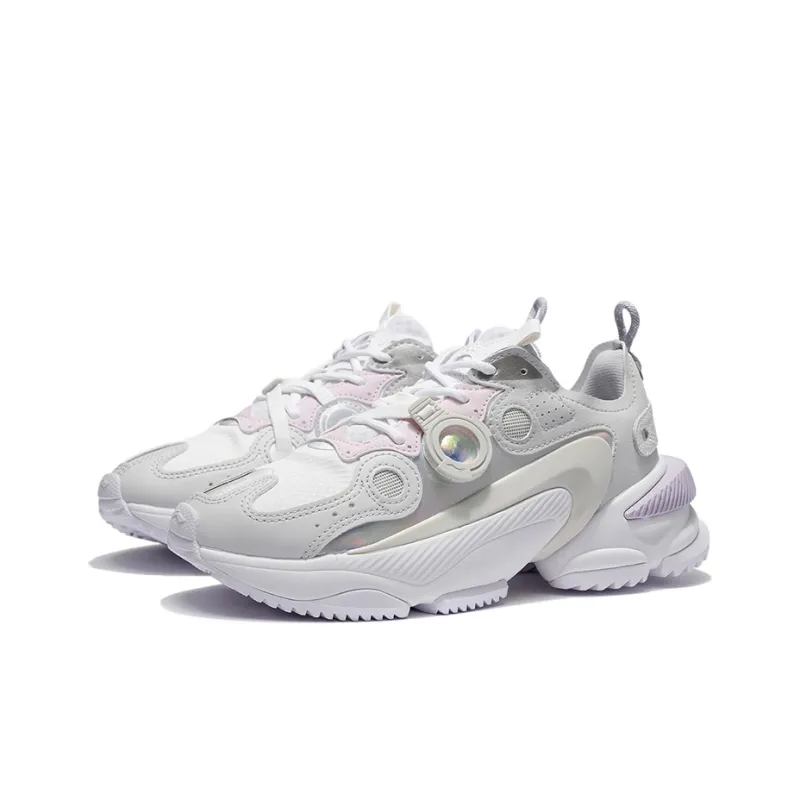 LiNing Nebula M1 Low Top Athletic Shoes Women's Gray-2