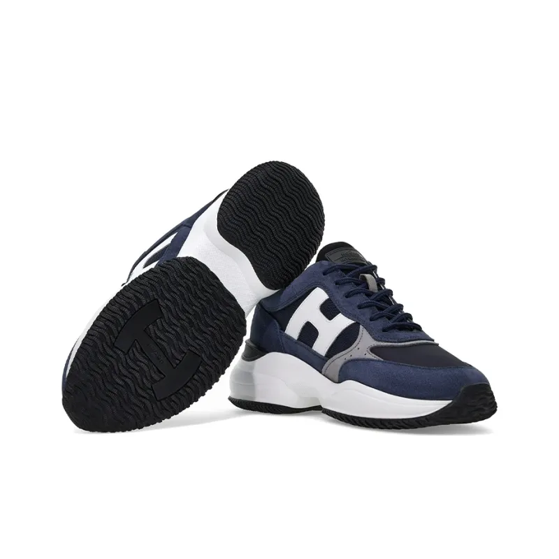 HOGAN Interactive Casual Shoes Men Low-Top Blue - POIZON