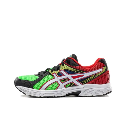 Asics Gel-Contend 2 Anti-Slip Wear-Resistant Low-Top Running Shoes Men's Fluorescent Green/White