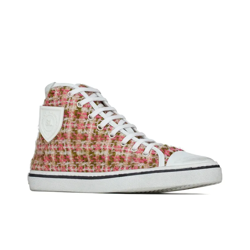 SAINT LAURENT Bedford Tweed High-top Sneakers-1