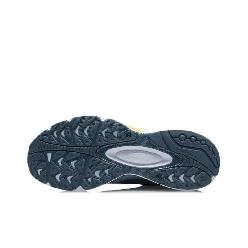 LiNing V8 Cushioned Slip Resistant Abrasion Resistant Low Top Running Shoes Men's Dark Blue-4