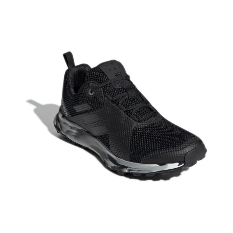 Adidas Terrex Two Trail Running Anti-Slip And Wear-Resistant Breathable Low-Top Running Shoes Women's Charcoal Black-2