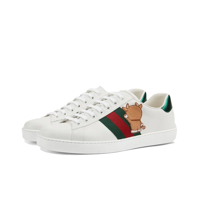 GUCCI Doraemon X GUCCI Ace 'Ivory Devil Patch'-2