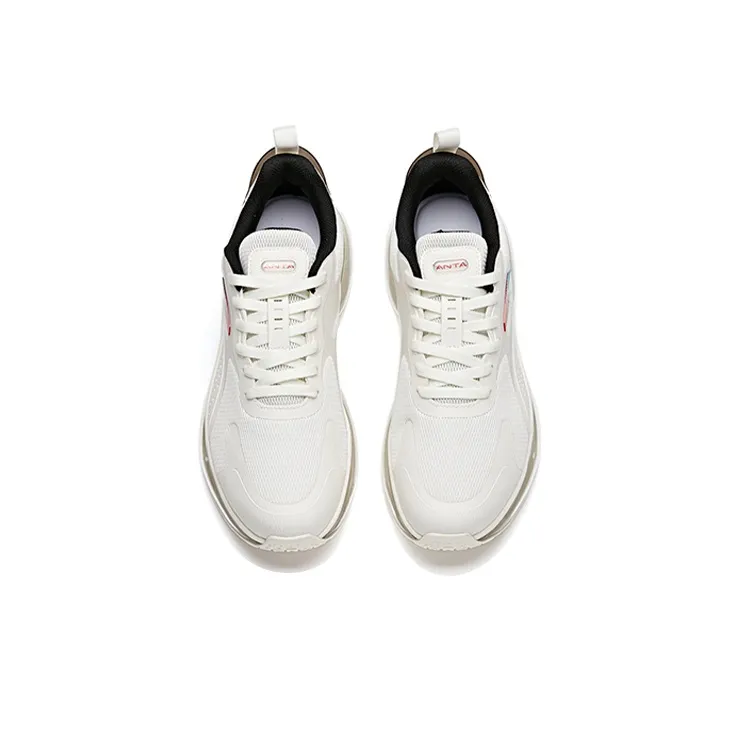 Anta Low Top Running Shoes Men's White Black-3