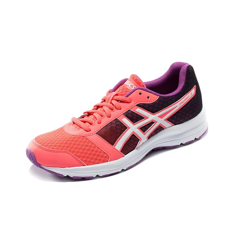 Asics Patriot 8 Lightweight Wear-resistant And Non-slip Low-Top Running Shoes Women's Orange White-1