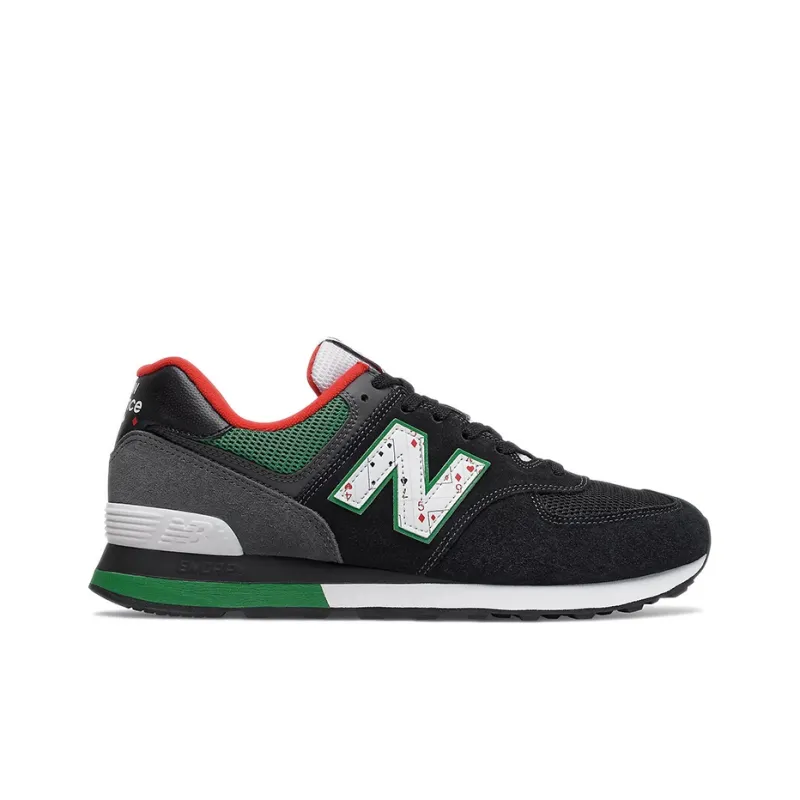 New Balance 574 Playing Card Black Green Red-1