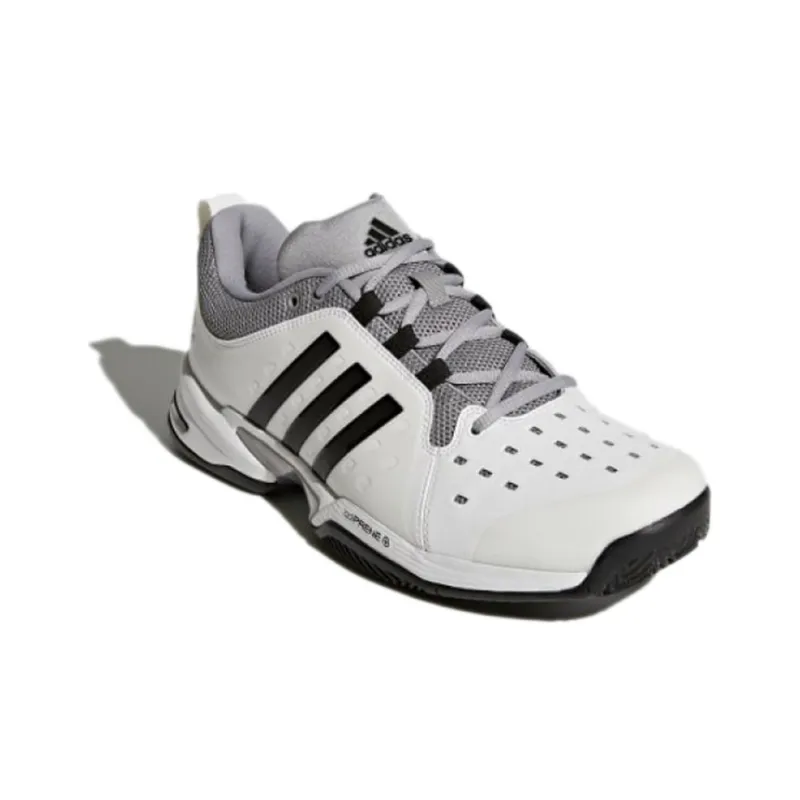 Adidas Barricade Classic Wide 4E 'Footwear White Black' Women's-2