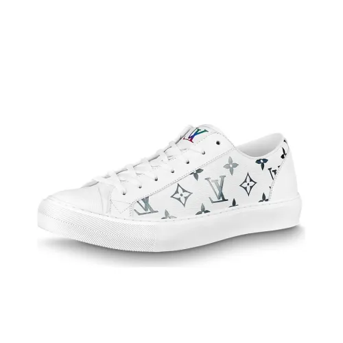 LOUIS VUITTON Tattoo Skateboard Shoes Men Low-Top White