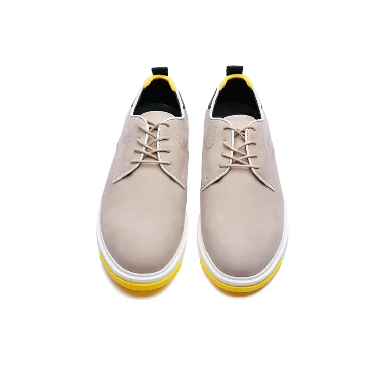 Anthony Miles Skateboard Shoes Men Low Top Light Brown-3