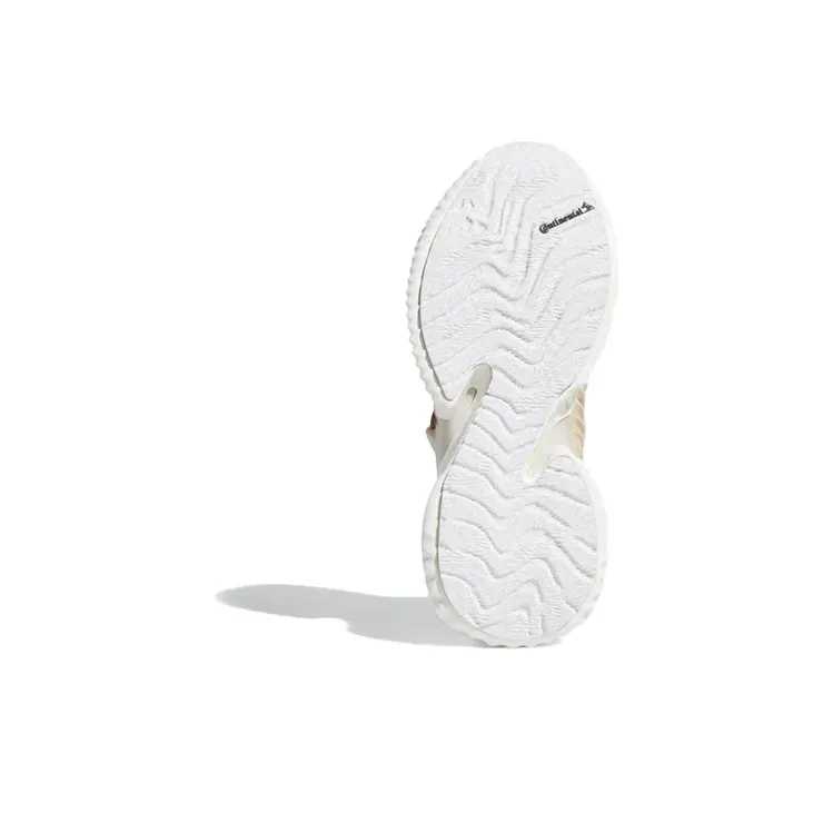 Adidas Alphabounce Instinct Anti-Slip And Wear-Resistant Breathable Low-Top Running Shoes Unisex Beige Brown-5