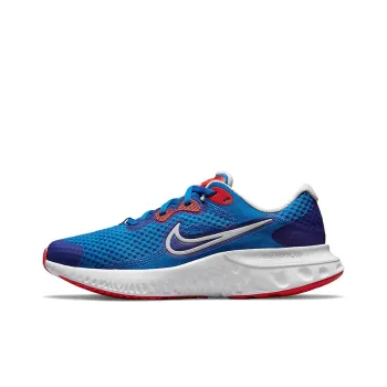 Nike Renew Run 2 Cushioning Anti-Slip Wear-Resistant Breathability Low-Top Running Shoes Women's Blue Silver Red