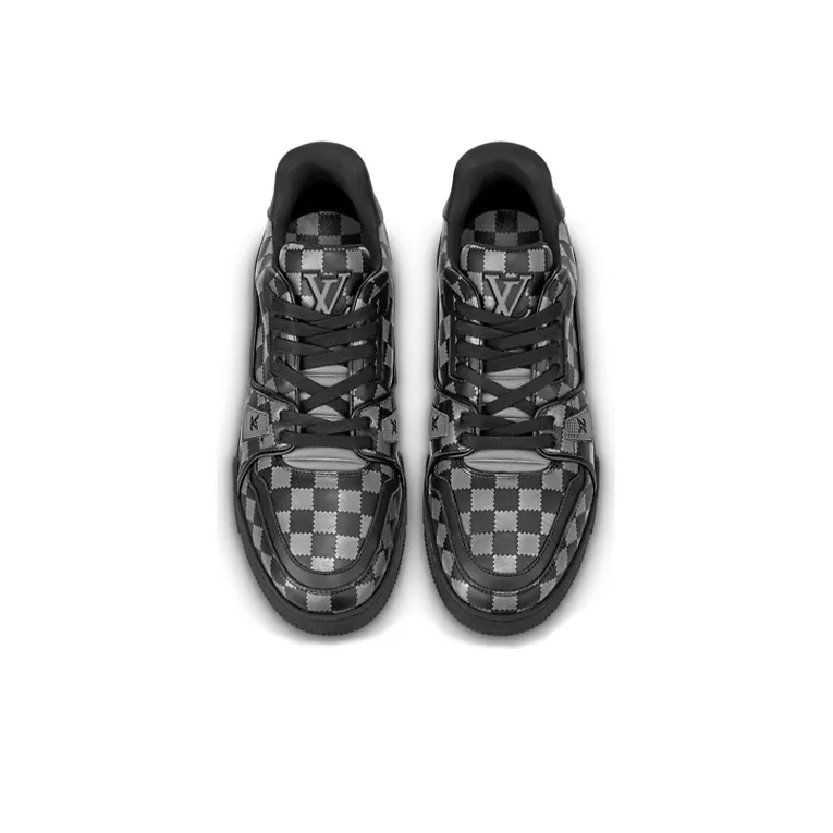 LOUIS VUITTON X Nigo Trainers 'Grey Plaid'-2