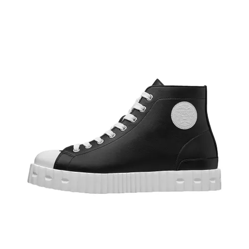 HERMES Climb Skateboard Shoes Women's High-Top Black