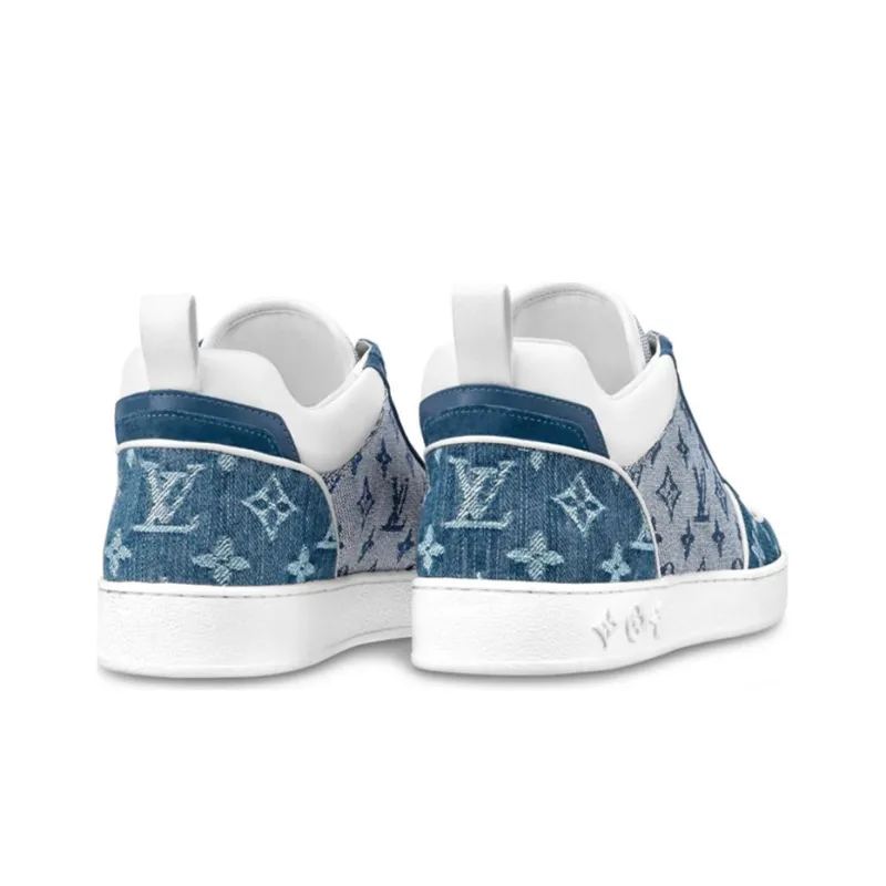 LOUIS VUITTON Lv Boombox Monogram Sneakers Denim Blue Women's-2