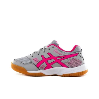 Asics Gel-Rocket 8 8 Wear-Resistant Low-Top Running Shoes Unisex Gray Pink