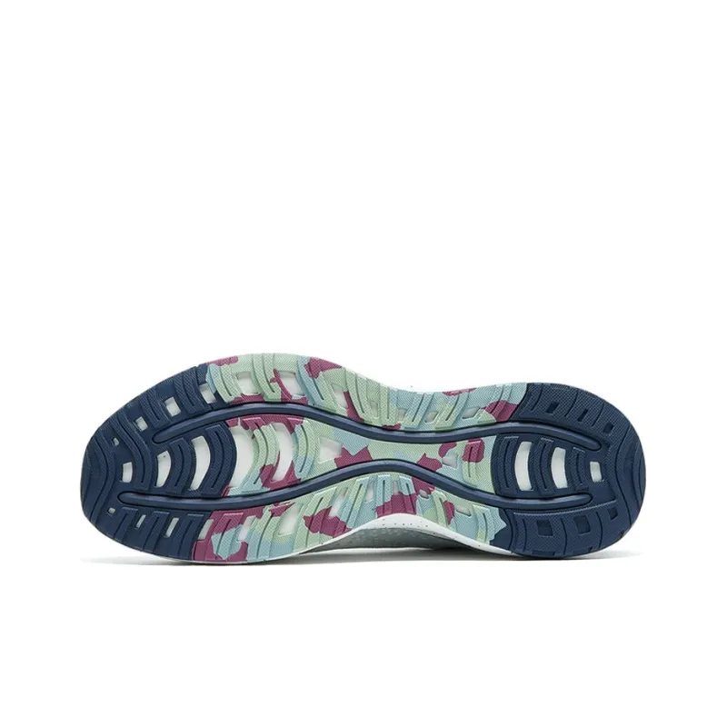 XTEP Q-POWER BOUNCE Anti-Slip Wear-Resistant Low-Top Running Shoes White Gray Green Multicolor-4