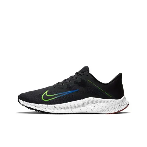 Nike Quest 3 Running Shoes Men Low-Top Black/Blue/Green/White