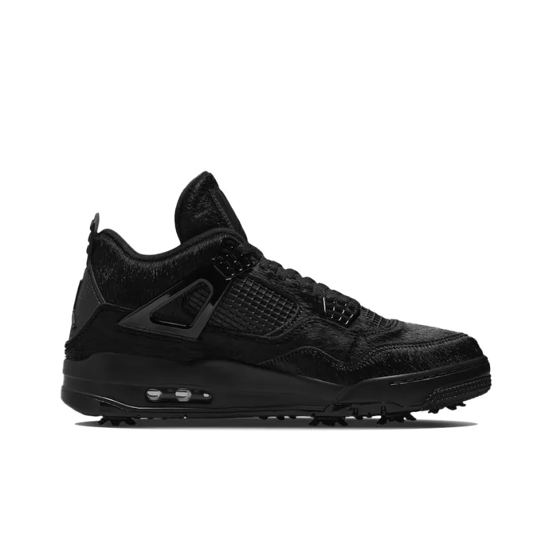 Jordan 4 Retro Golf Black Cat Pony Hair-1