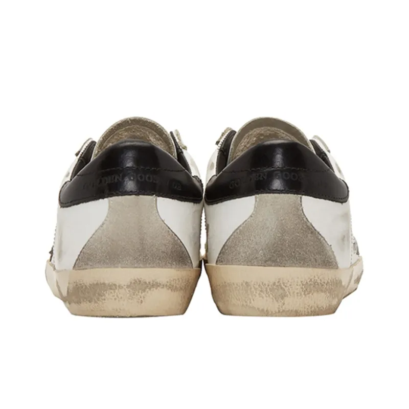 Golden Goose Super Star Stylish Skateboarding Shoes Men's White Vintage Version-4