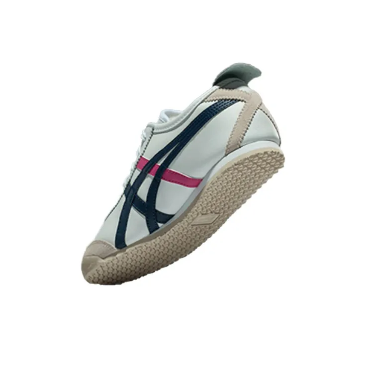 Onitsuka Tiger MEXICO 66 Slip Resistant Low Top Casual Shoes Unisex White Red-2