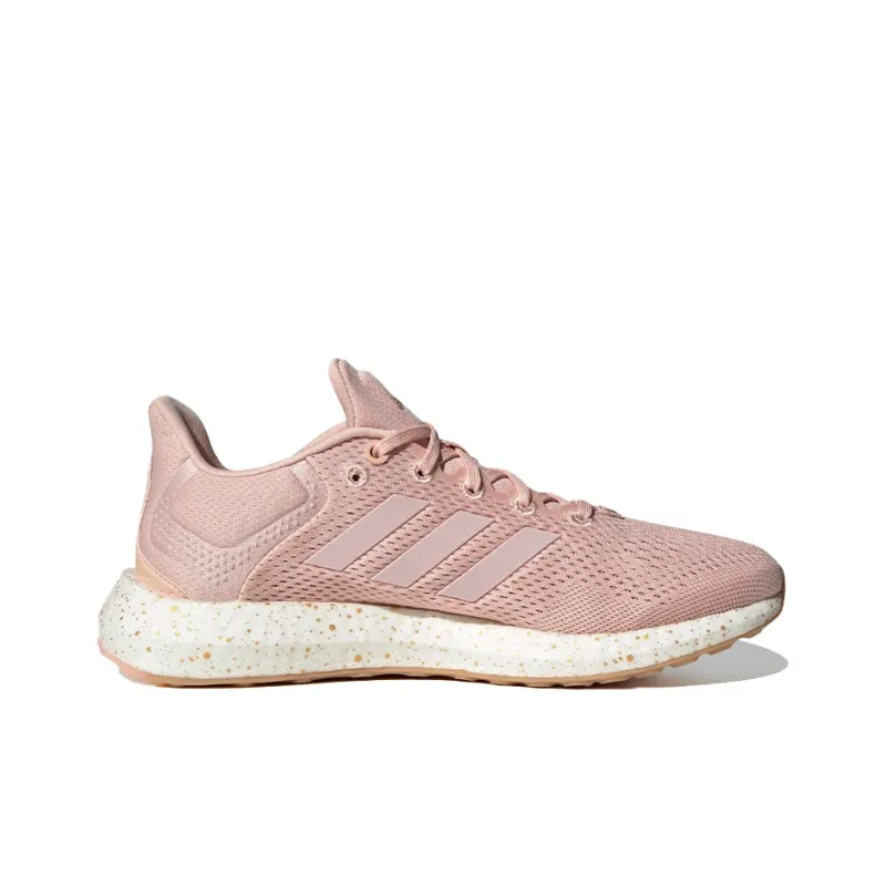 Adidas Pure Boost 21 Cushioning Breathable Wear-Resistant Slip-Resistant Low-Top Running Shoes Women's Pink-1