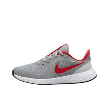 Nike Revolution 5 Low Top Grey/Red Gs
