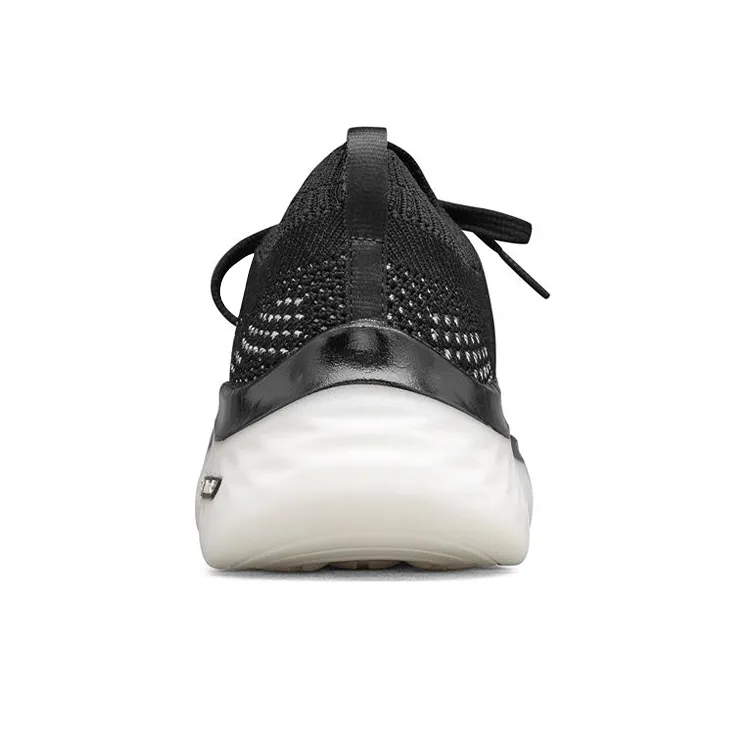 Skechers Go Walk Hyper Burst Low Top Sneakers Black/White Women's-3