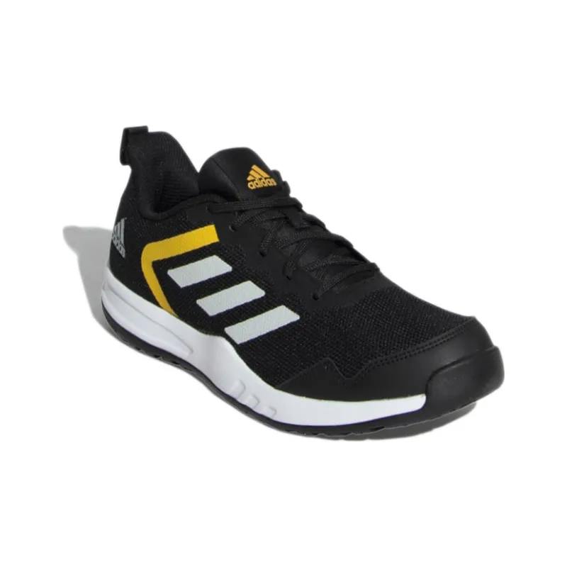 Adidas Adicaz Wear-resistant Non-slip And Breathable Low-Top Running Shoes Men's Black White Yellow-2