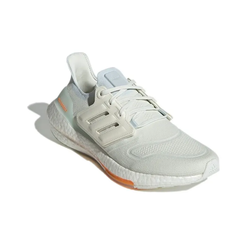 Adidas Ultra Boost 22 White Blue Tint Orange-2