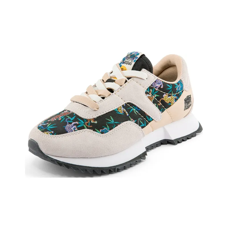 Kappa Year Of The Tiger Collection Wear Resistant Coverage Low Top Casual Running Shoes Unisex Black-1
