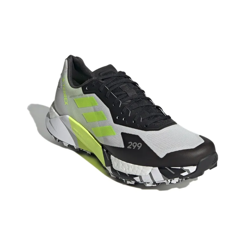 Adidas Terrex Agravic Ultra Trail 'Grey Solar Yellow'-2