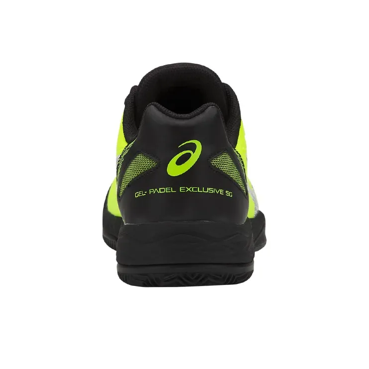 Asics Gel-Padel Exclusive 5 Tennis Shoes Men Low-Top Neon Yellow/Black-4