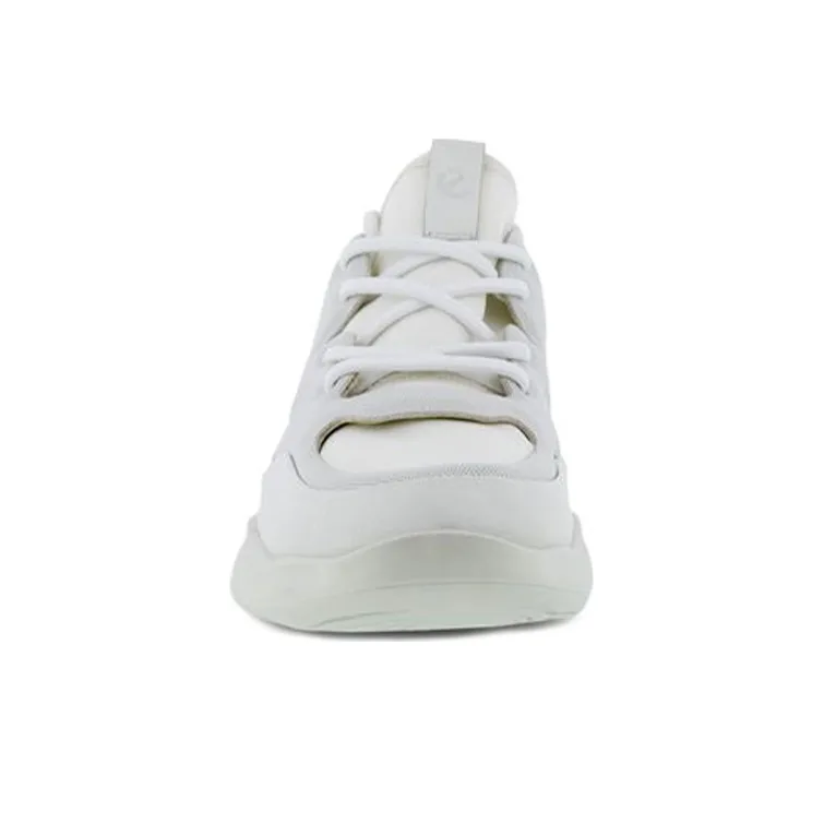 Ecco Shock Absorbers With Abrasion Resistant And Slip Resistant Properties Low Top Running Shoes Women's White-2