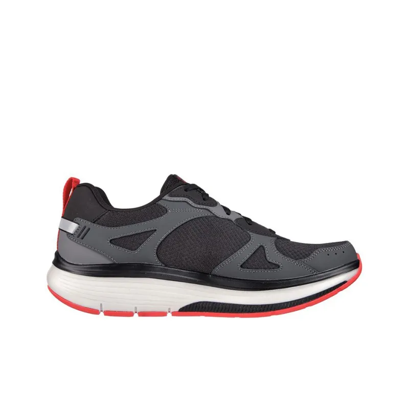 Skechers Go Walk Workout Walker Cushioning Anti-Slip And Wear-Resistant Low-Top Casual Shoes Black Red-1