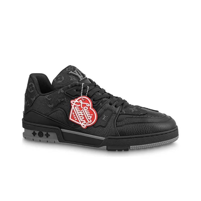 LOUIS VUITTON X Nigo Lv Trainers 'Black Denim'-1