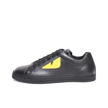 FENDI Force Low Top Stylish Skateboarding Shoes Men's Black