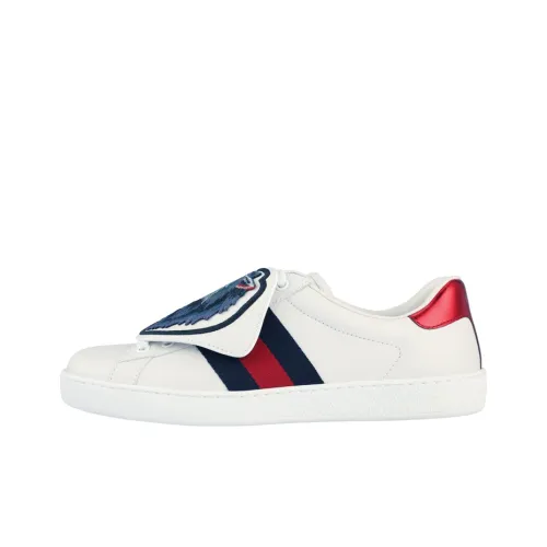 GUCCI ACE Skateboard Shoes Men Low-Top White