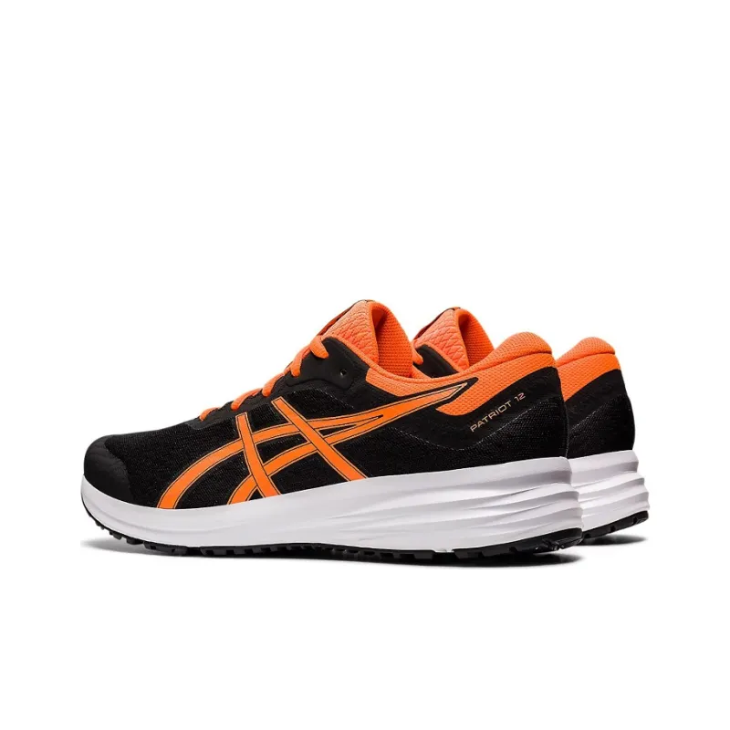 Asics Patriot 12 Running Shoes Men Low Top Black/Orange-3