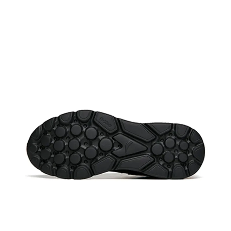 Anta Running Collection Cushioning Anti Slip And Wear Resistant Low Top Running Shoes Men's Pure Black-5
