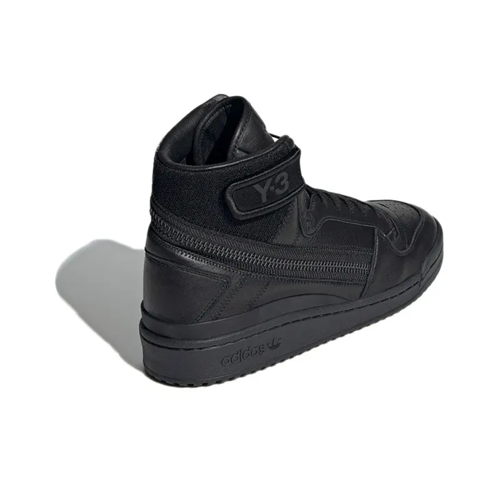 Adidas Y 3 Forum Hi Og Triple Black-3