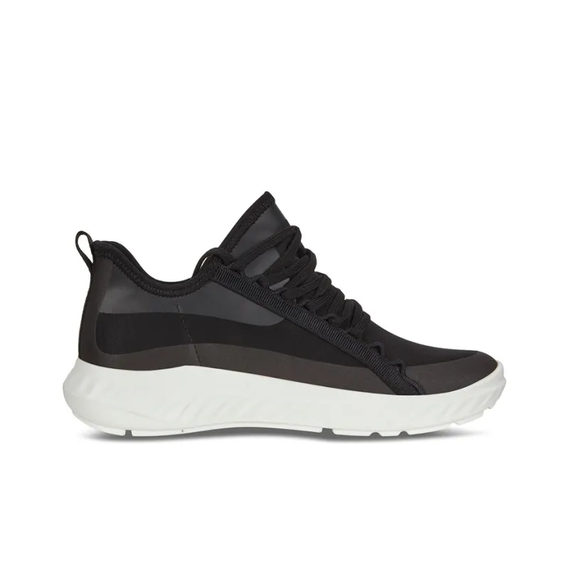 Ecco St.1 Lite Low Top Casual Shoes Women's Black-1