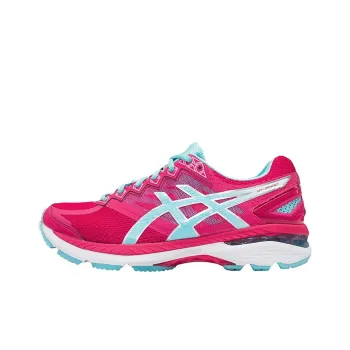Asics GT-2000 4 Wear-Resistant Low-Top Running Shoes Women's Pink Blue