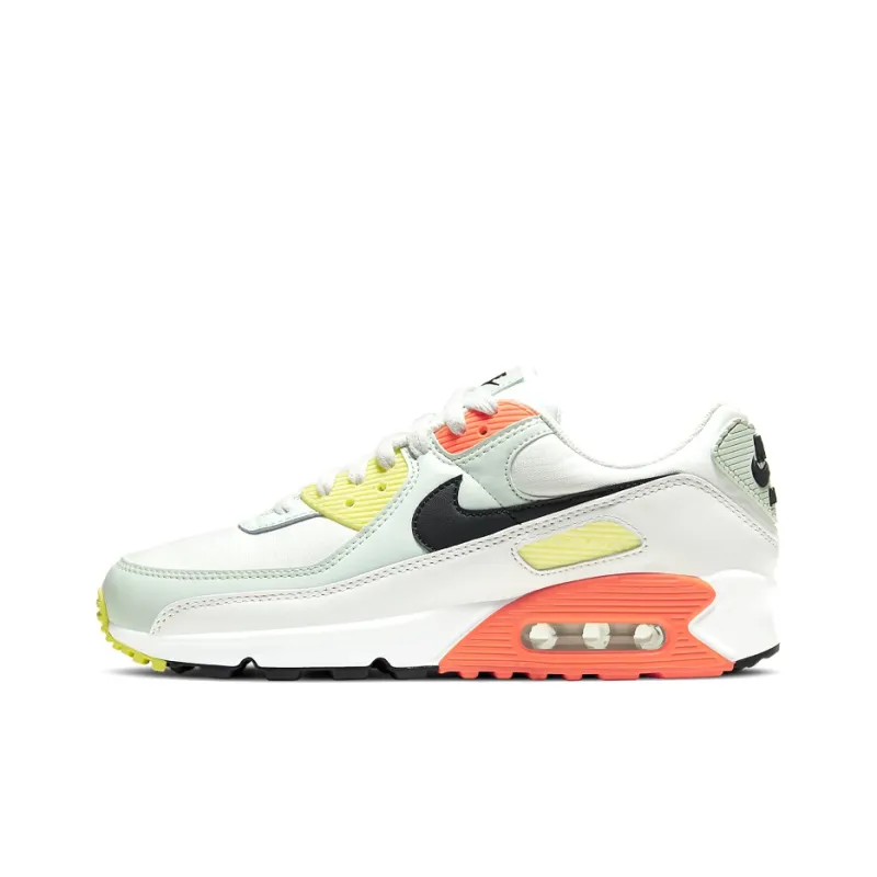 Nike Air Max 90 White Barely Green Bright Mango Women's-0